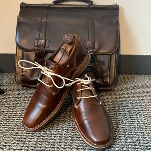 Steve Madden Mens size 10.5  Harpoon 982 Brown Wood leather Chukka Ankle boots